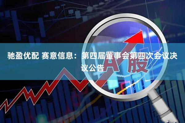 驰盈优配 赛意信息：第四届董事会第四次会议决议公告