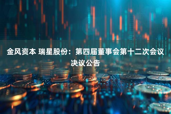 金风资本 瑞星股份：第四届董事会第十二次会议决议公告